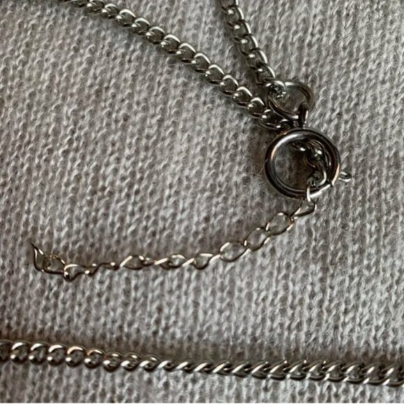 CREATION -  - Pendant necklace - long chain with violet beads central pieces - Picture 7 of 9